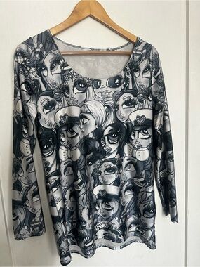 SandOne black and white collage tee